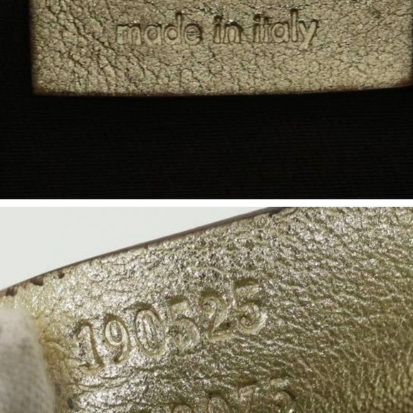 GUCCI CANVAS ABBEY SHOULDER BAG BEIGE/GOLD EARLY 90'S - Picture 9 of 12